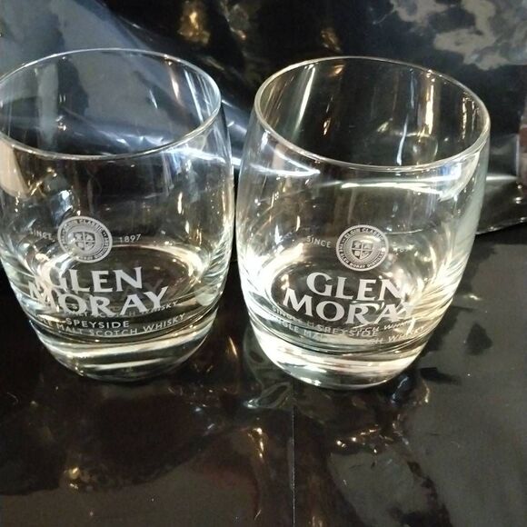 2 Glen Moray Scotch Whiskey Rocks Glasses - Picture 6 of 8